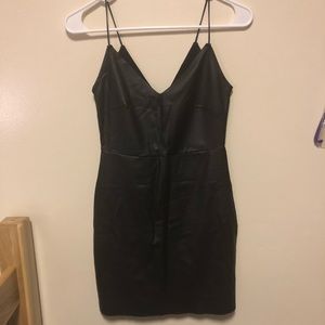 Forever 21 Black Leather Dress